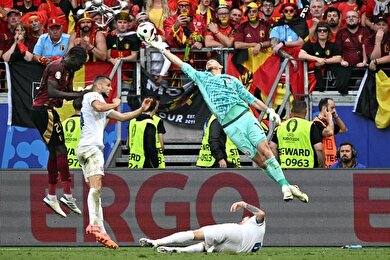 گزارش تصویری بازی تیم‌های ملی فوتبال بلژیک و اسلواکی در یورو ۲۰۲۴