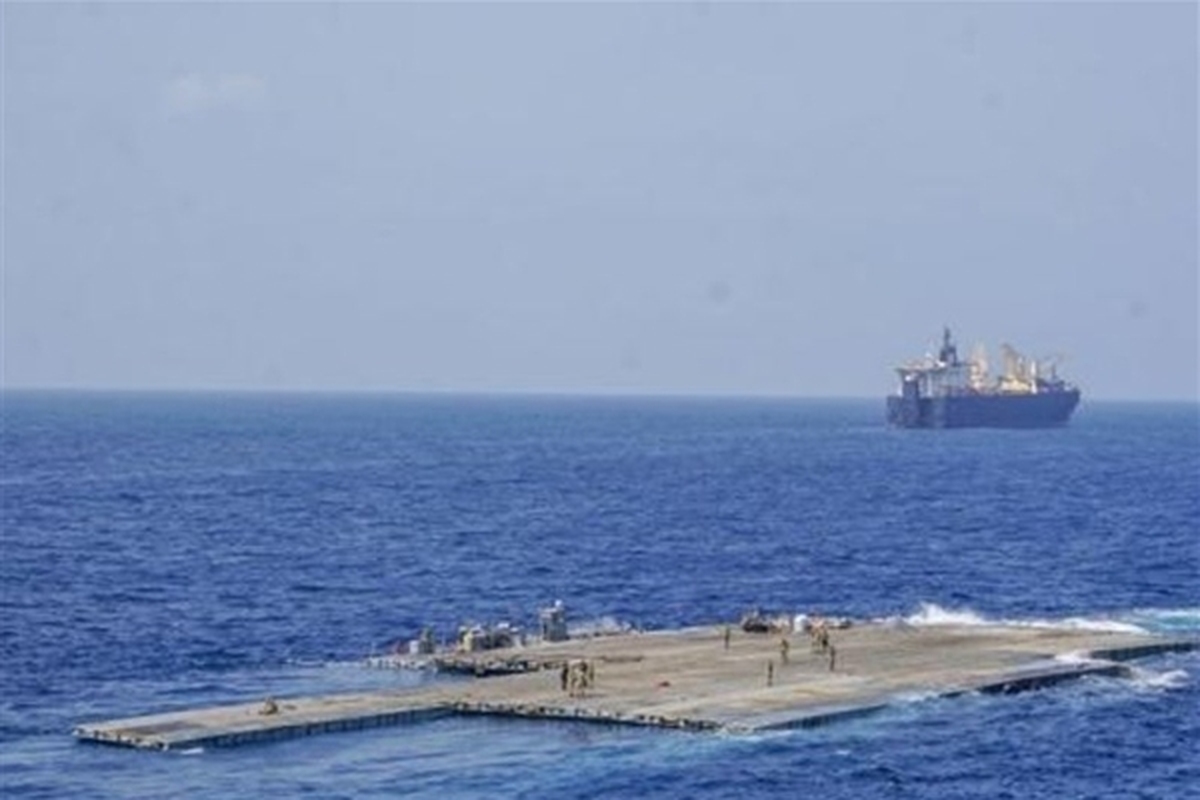 آمریکا تحویل کمک از طریق دریا به غزه را تعلیق کرد