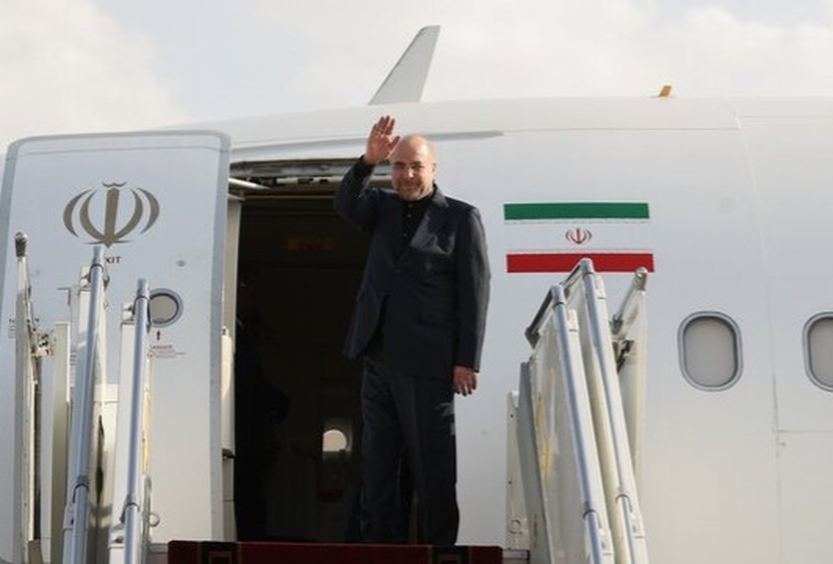 قالیباف تهران را به مقصد سنت‌پترزبورگ ترک کرد
