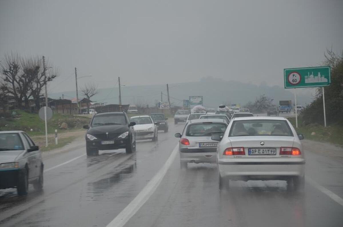 بارش باران و کاهش دید افقی رانندگان در حوزه نیشابور، مشهد، طرقبه (۲۲ تیر ۱۴۰۳)