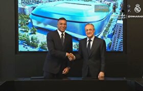 ویدئو | ام‌باپه قراردادش را با رئال مادرید امضا کرد