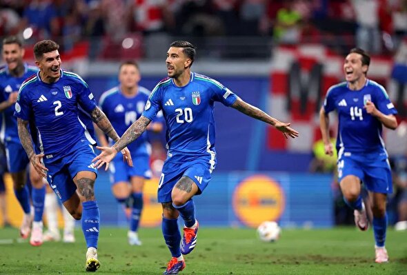 عکس‌هایی از دیدار تیم‌های ملی فوتبال ایتالیا و کرواسی در یورو ۲۰۲۴