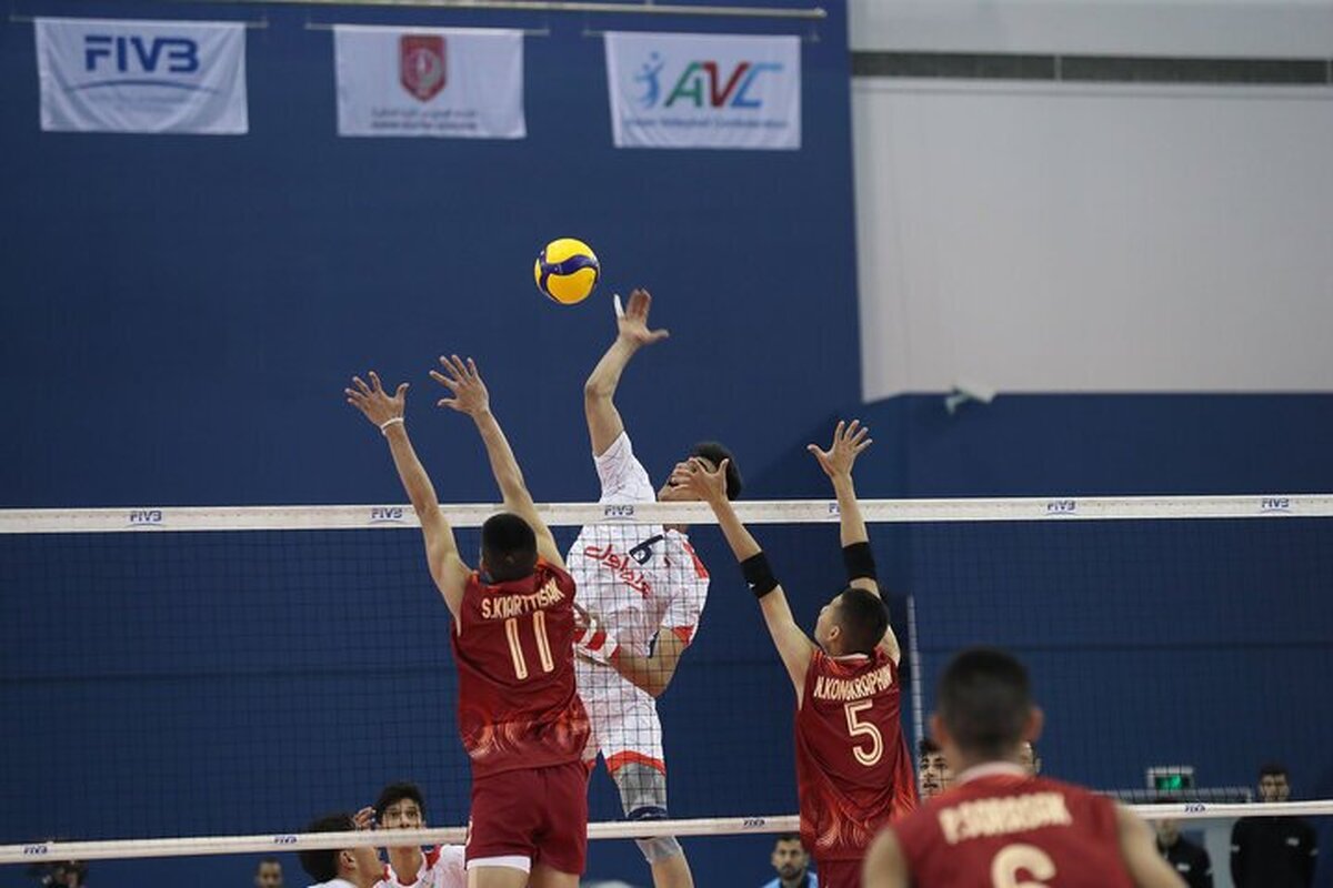 ادامه روند بردهای تیم ملی نوجوانان والیبال ایران در قهرمانی آسیا