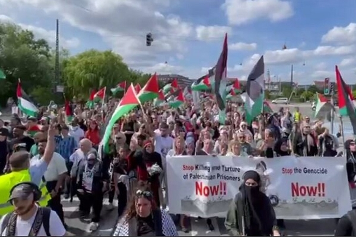 تظاهرات گسترده حمایت از فلسطین در ۶ کشور اروپایی (۱۳ مرداد ۱۴۰۳)