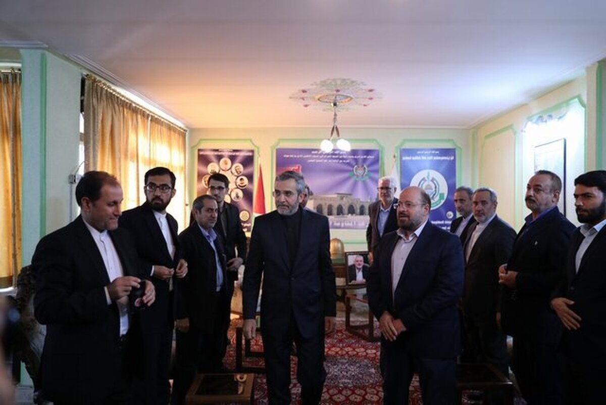 باقری در دفتر حماس در تهران حضور یافت + عکس