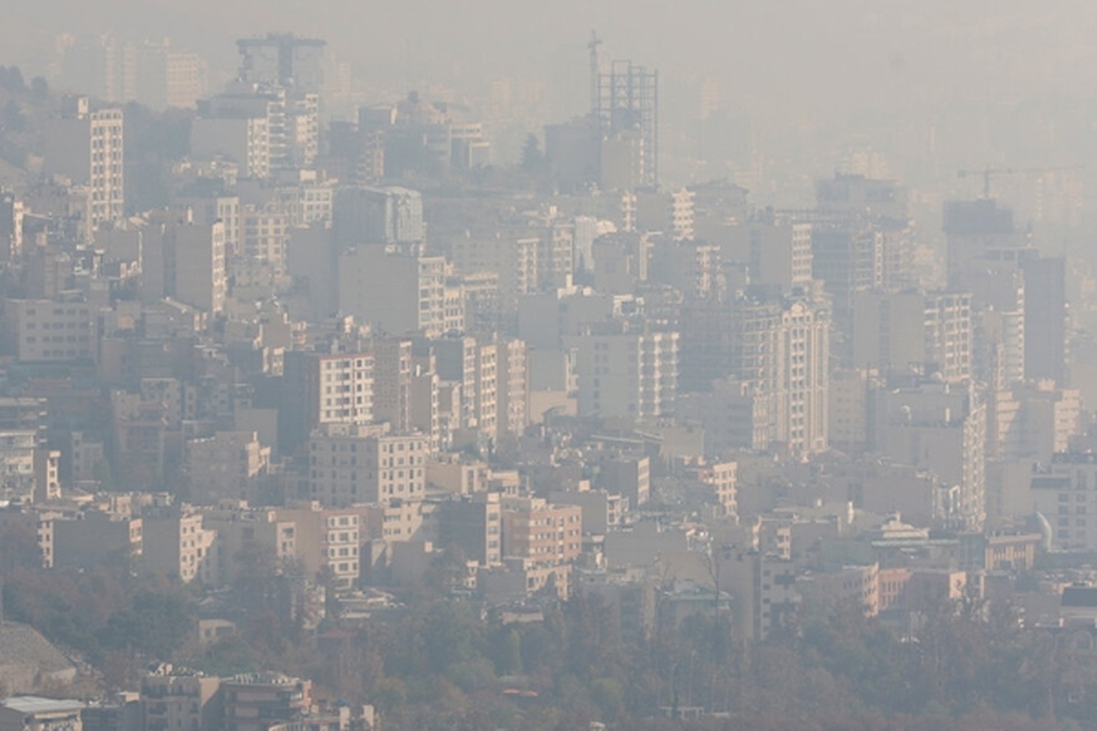 آلودگی هوای تهران در وضعیت قرمز (۱۵ مرداد ۱۴۰۳)