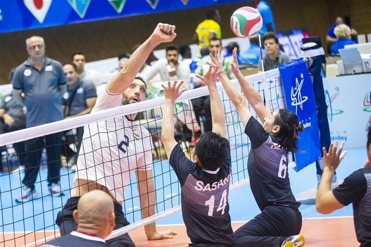 پیروزی تیم ملی والیبال‌نشسته ایران برابر قزاقستان