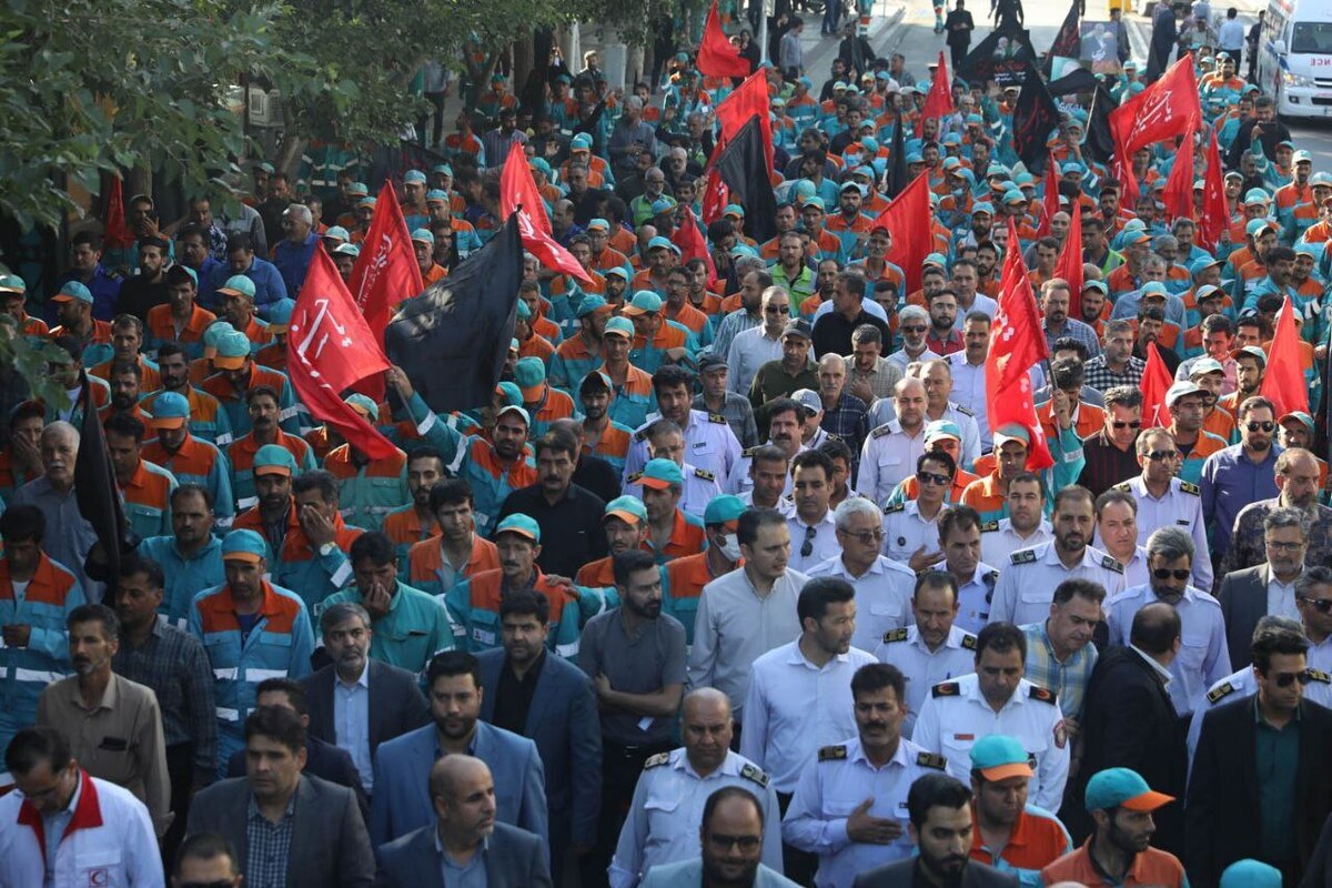 شهردار مشهد مقدس: بیش از ۱۰۰۰ نفر از نیرو‌های خدوم شهرداری مشهد افتخار حضور در اربعین را دارند + فیلم