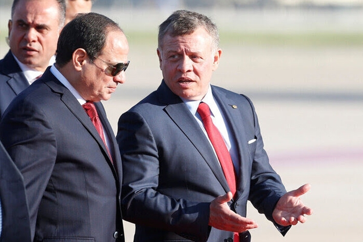 تاکید سران مصر و اردن بر ضرورت برقراری آرامش در منطقه