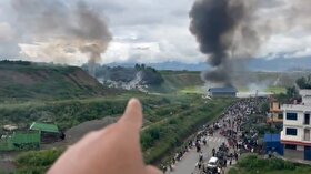 ویدئو| سانحه هواپیما در کاتماندو پایتخت نپال
