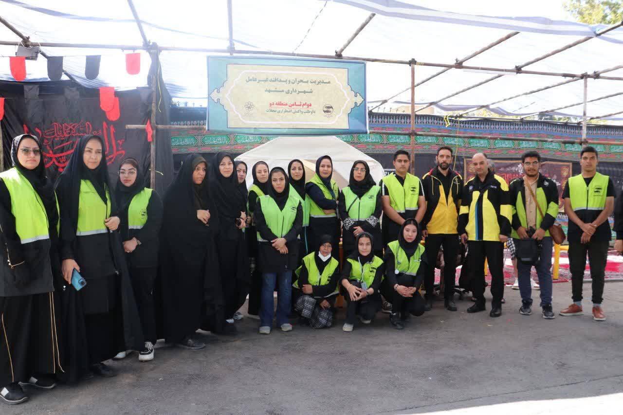 خدمت‌رسانی گسترده نیرو‌های دوام ثامن مشهد در دهه آخر صفر