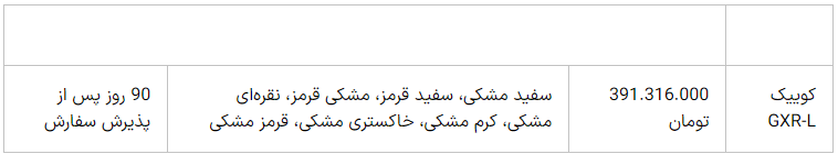 آغاز فروش فوق العاده یک محصول سایپا از امروز (۲۳ مهر) با تحویل ۹۰ روزه در ۷ رنگ + جزئیات