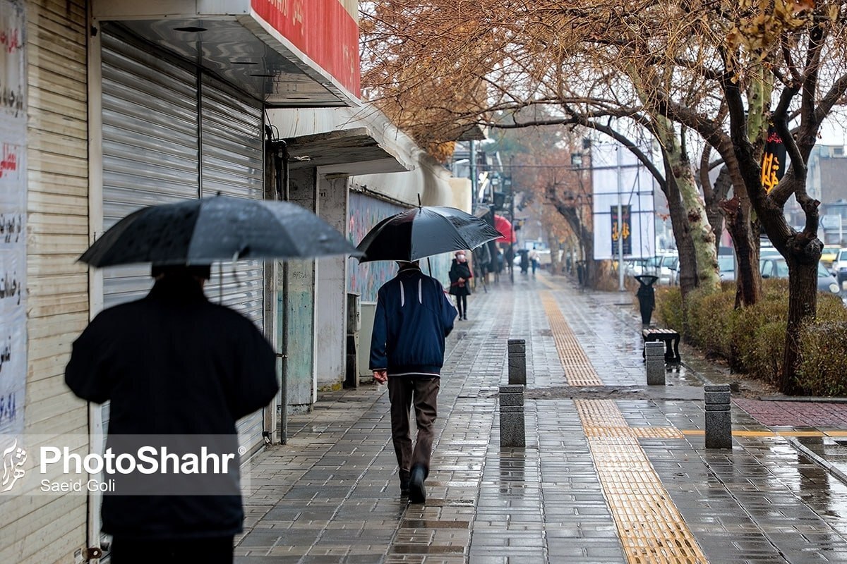 پیش‌بینی هواشناسی مشهد و خراسان رضوی (چهارشنبه، ۱۶ آبان ۱۴۰۳) | تداوم بارش‌های پاییزی