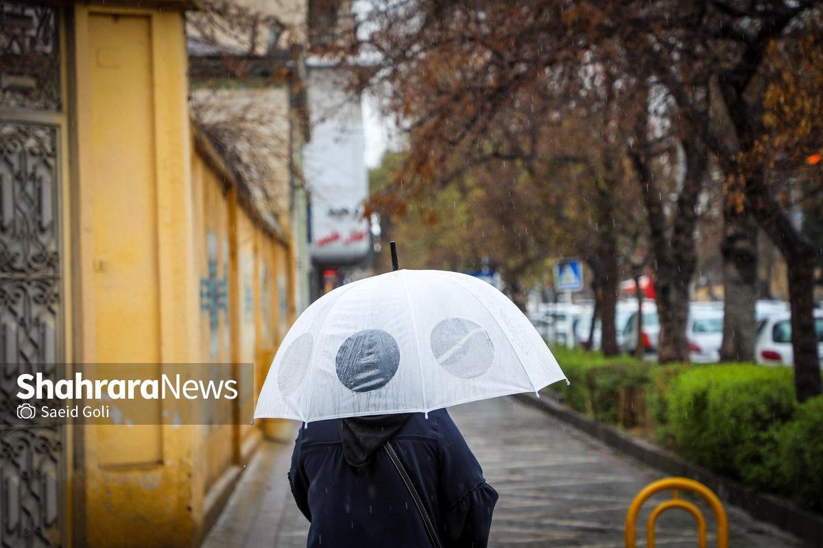 پیش‌بینی بارش باران در برخی نقاط کشور (۱۸ آذر ۱۴۰۳)