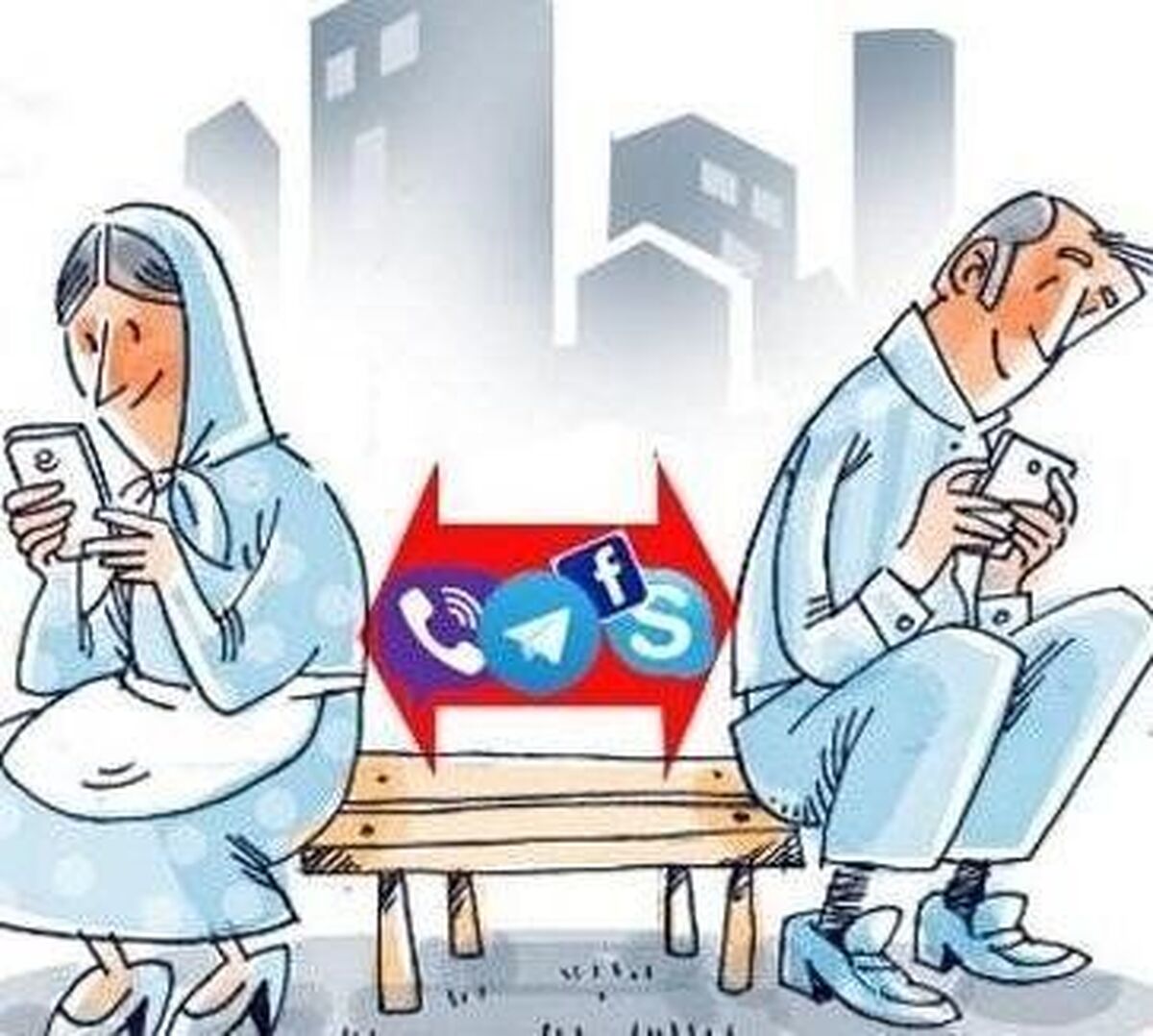 استفاده افراطی از شبکه‌های اجتماعی، عامل مهم تضعیف ارتباط میان زوجین در زندگی مشترک