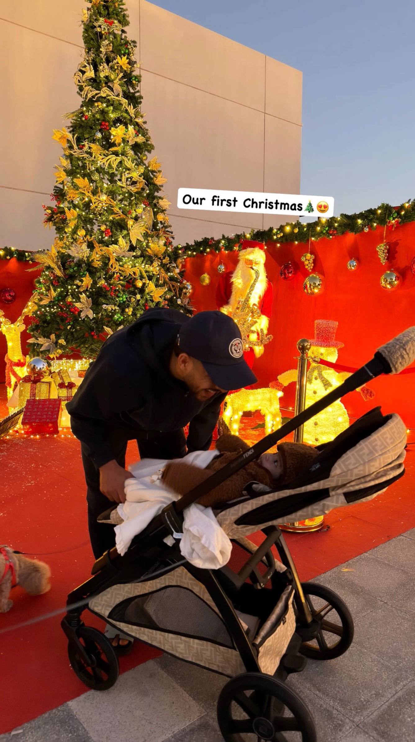 اولین کریسمس پدرانه مهدی قایدی + عکس