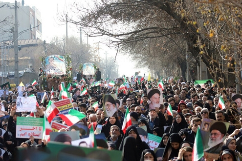 آغاز اجتماع باشکوه مردم ایران در محکومیت اغتشاشات اخیر در کشور (۲۲ دی ماه ۱۴۰۴)