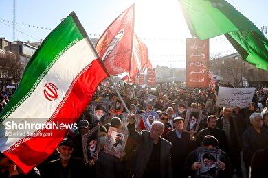 گزارش تصویری | مراسم تشییع پیکر شهدای مدافع امنیت در مشهد (۲۲ دی ۱۴۰۴) - ۱