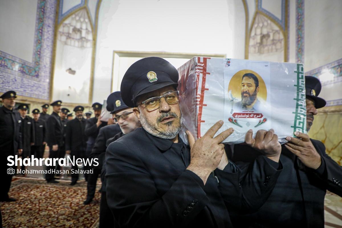 لایحه دوفوریتی نام‌گذاری یکی از معابر شهری به نام «شهید فرج‌الله شوشتری»، دو‌ شهید شهرداری مشهد و سایر شهدای حوادث اخیر و طراحی و نصب المان در محل شهادت وی به تصویب رسید.