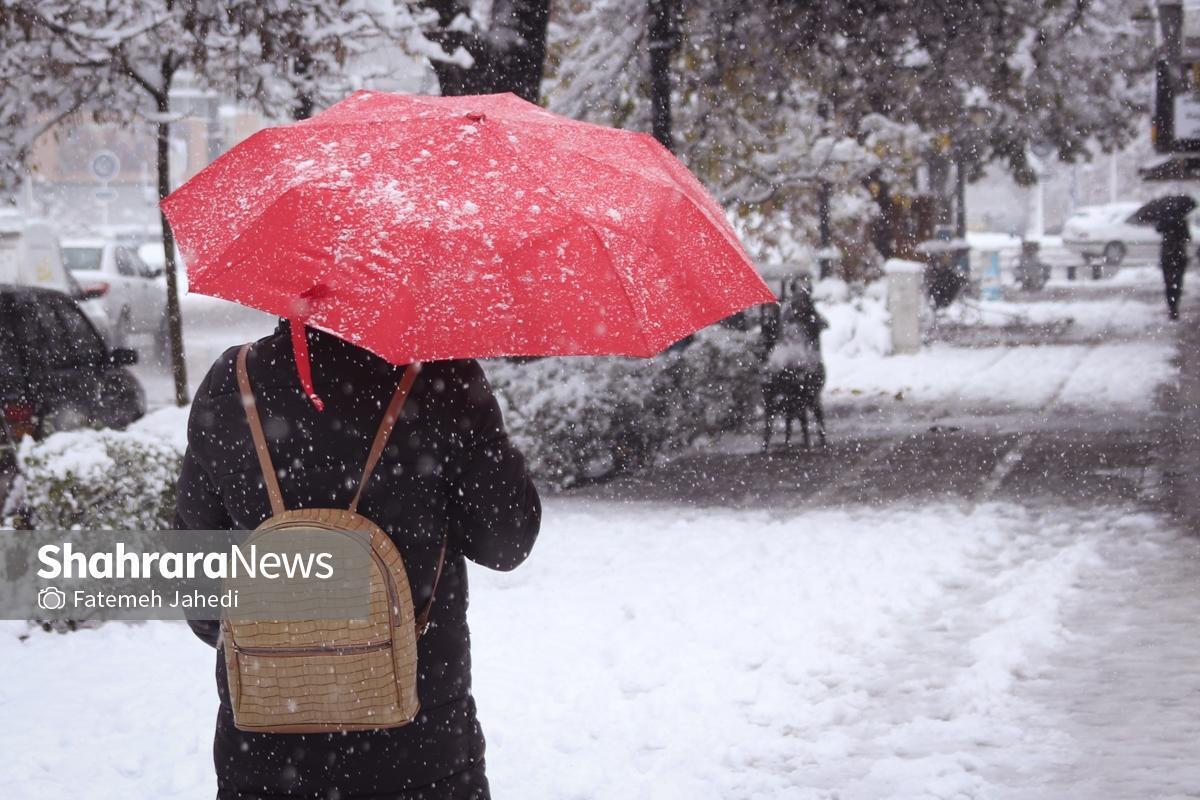 پیش‌بینی هواشناسی کشور (پنجشنبه، ۲۵ دی ۱۴۰۴) | بارش برف و باران در اغلب نقاط ایران