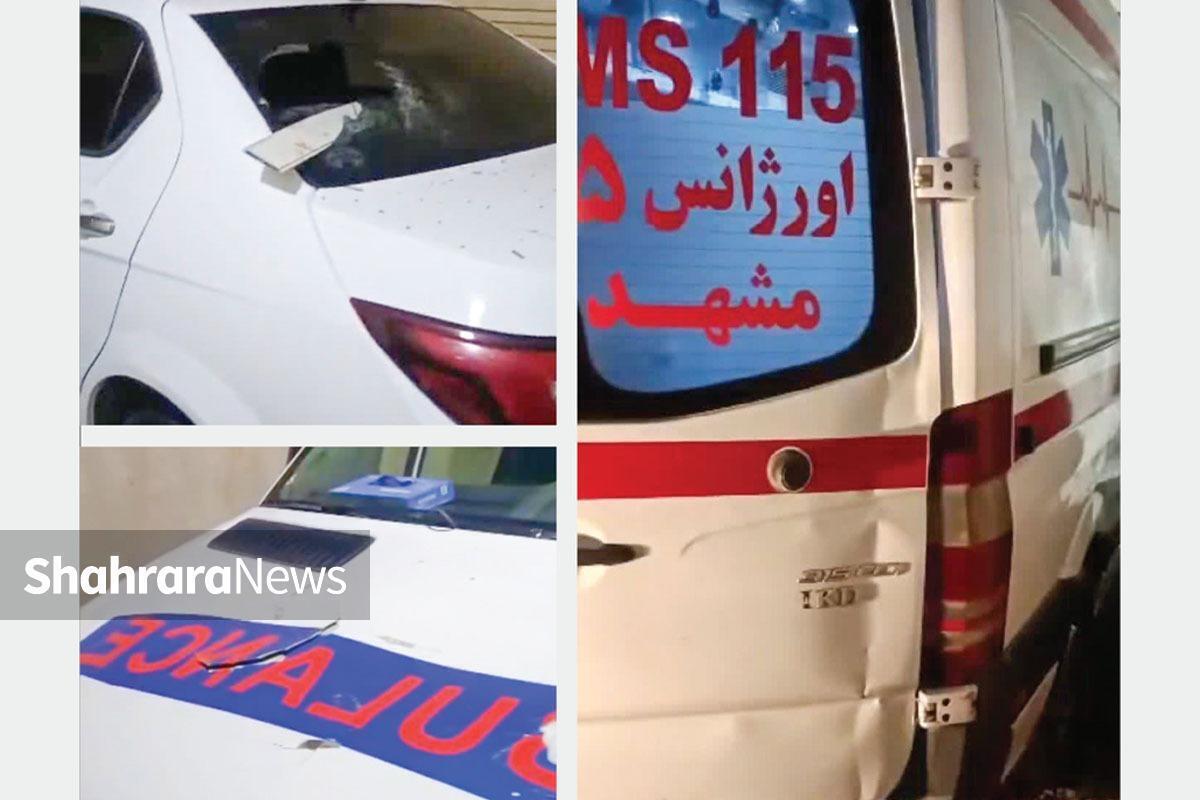 آسیب به ۱۸۴ آمبولانس، ۴ بیمارستان و۳ مرکز بهداشت در حمله تروریست‌های اغتشاشگر