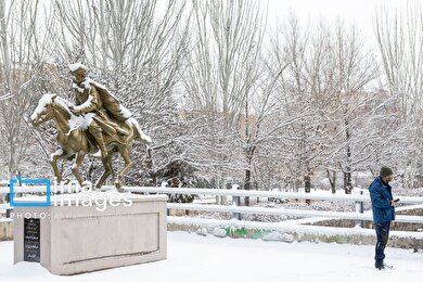 گزارش تصویری | برف در تبریز