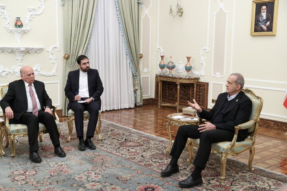 وزیر خارجه عراق با پزشکیان دیدار کرد