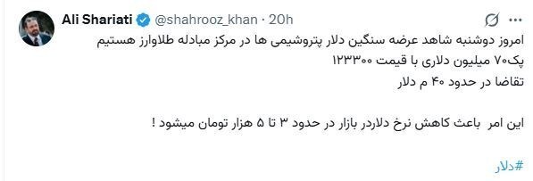بازگشت تتر به زیر ۱۴۰ هزار تومان و زمزمه ریزش دلار (۳۰ دی ۱۴۰۴) | عرضه سنگین دلار