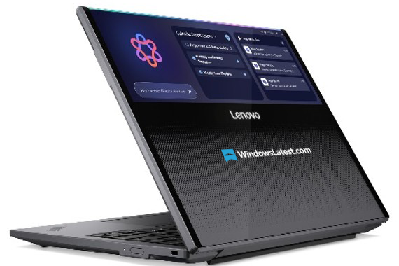 لنوو در CES 2026 از لپتاپ رولشونده شفاف رونمایی میکند لنوو در CES 2026 از لپتاپ رولشونده شفاف رونمایی میکند