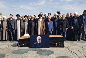 پیکر مرحوم آیت‌الله عبدخدایی در حرم امام‌رضا(ع) به خاک سپرده شد (۱۱ بهمن ۱۴۰۴) + فیلم