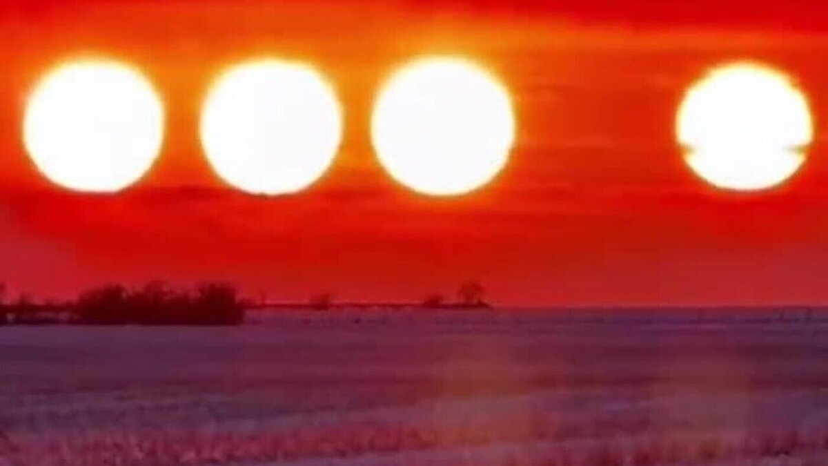 ویدئو| رؤیت ۴ خورشید بر فراز آلاسکا