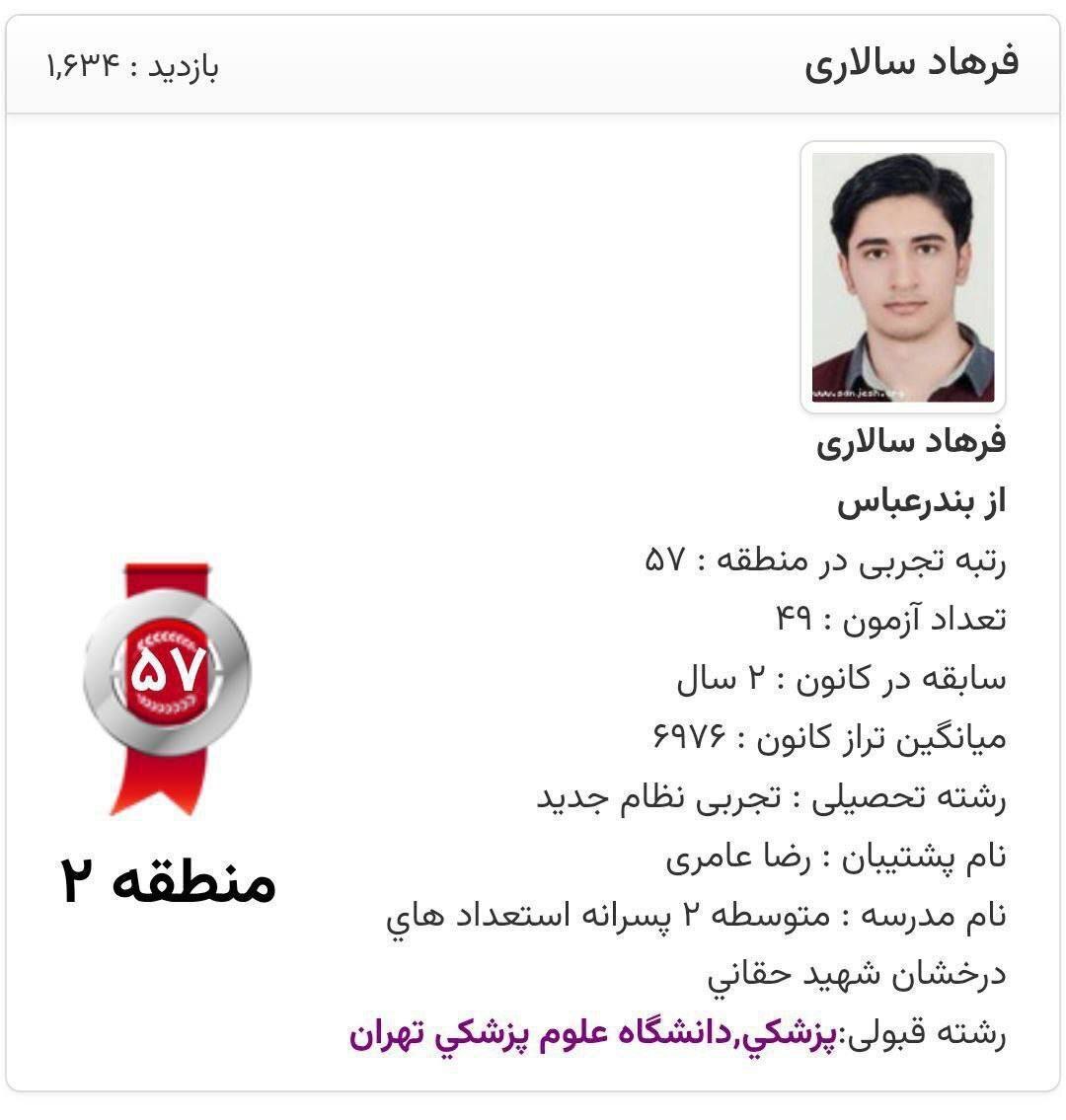 درگذشت فرهاد سالاری و عرفان طاهرخانی از دانشجویان علوم پزشکی دانشگاه تهران + جزئیات