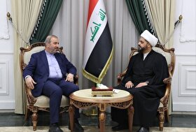 تأکید دبیرکل جنبش عصائب اهل حق بر پشتیبانی عراق از ایران