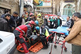 نجات معجزه‌آسای کارگر محبوس از زیر آوار در خیابان امام رضا (ع) مشهد (۱۹ بهمن ۱۴۰۴)