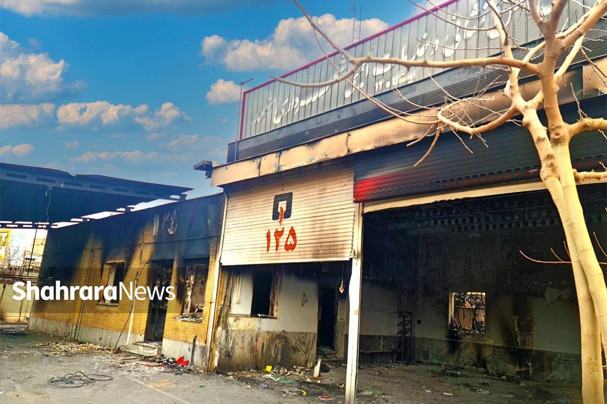 روایت نیروهای آتش‌نشان مشهد از مدیریت بحران در شب های اغتشاش و آشوب | فرونشاندن آتش در شب‌های سخت اغتشاش