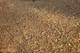 ویدئو| تصاویر هوایی از وادی السلام نجف