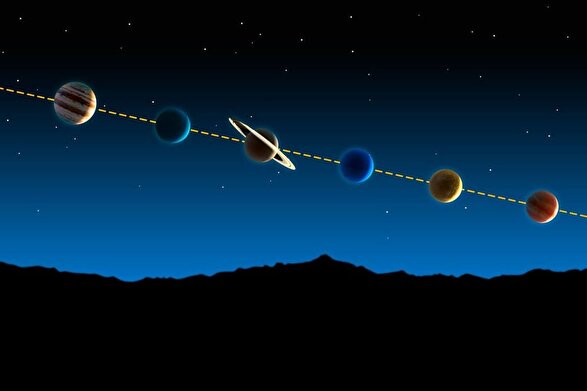 همه‌چیز درباره هم‌راستایی شش سیاره منظومه شمسی در اسفند ۱۴۰۴ + بهترین زمان رصد