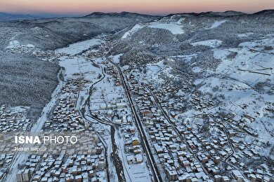 گزارش تصویری | برف در شهر زیراب سوادکوه پایتخت جنگل‌های هیرکانی