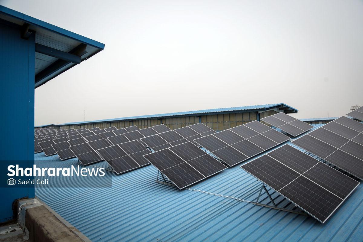 تولید ۴۳.۵ مگاوات برق نیروگاه‌های خورشیدی در محدوده توزیع برق مشهد