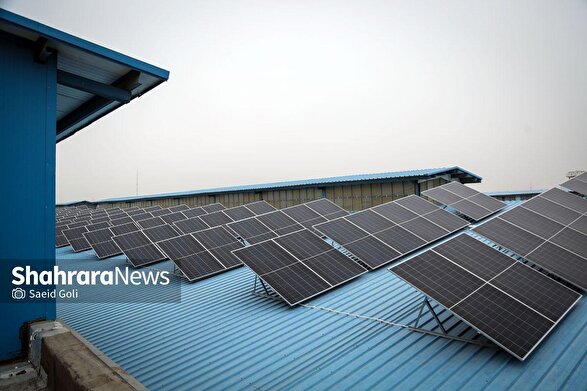 تولید ۴۳.۵ مگاوات برق نیروگاه‌های خورشیدی در محدوده توزیع برق مشهد