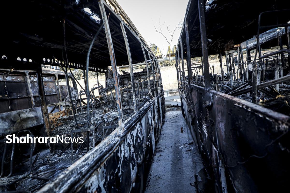 ویدئو| روایتی متفاوت از حمله اغتشاشگران به ۴۴۱ ایستگاه اتوبوس در مشهد