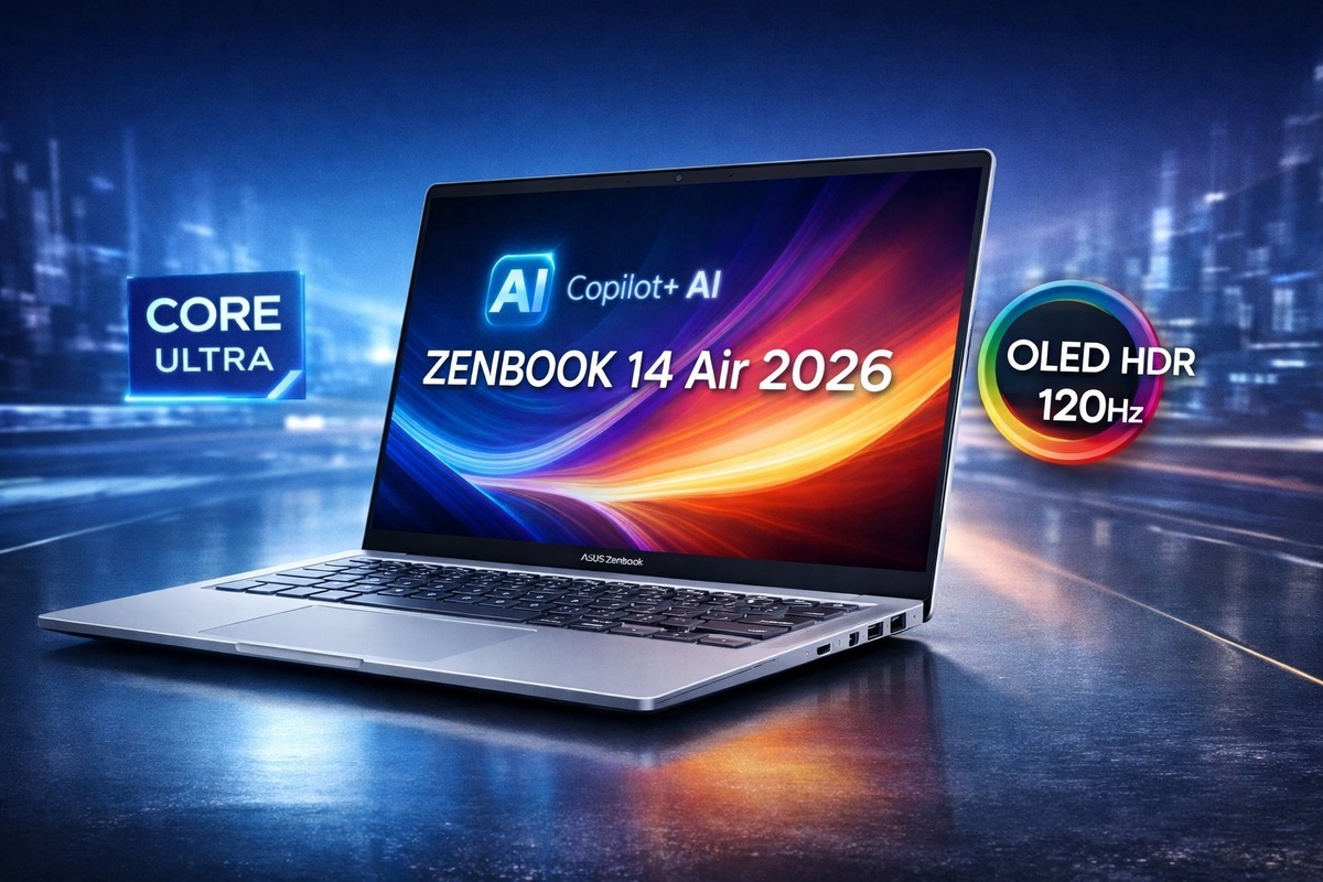 بررسی لپ تاپ Zenbook 14 Air 2026 ایسوس؛ نمایشگر 120 هرتزی و NPU قدرتمند