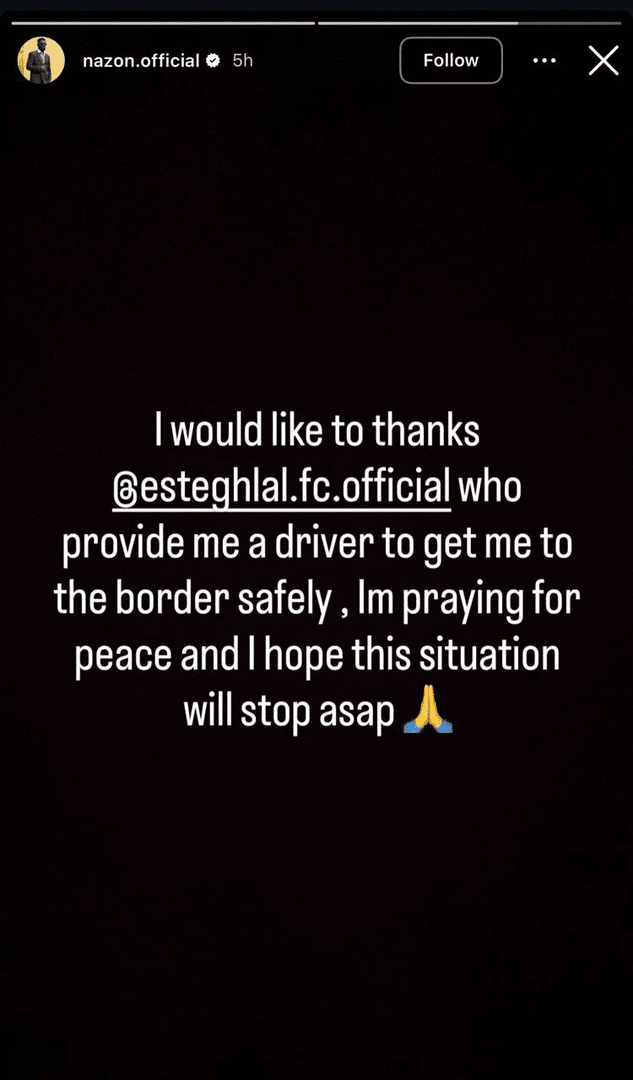 پیام احساسی نازون پس از ترک ایران؛ آرزوی صلح برای مردم + عکس پیام احساسی نازون پس از ترک ایران؛ آرزوی صلح برای مردم + عکس