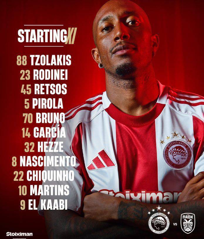 غیبت طارمی در ترکیب اصلی المپیاکوس برابر پائوک + عکس (یکشنبه ۱۷ اسفند ۱۴۰۴)