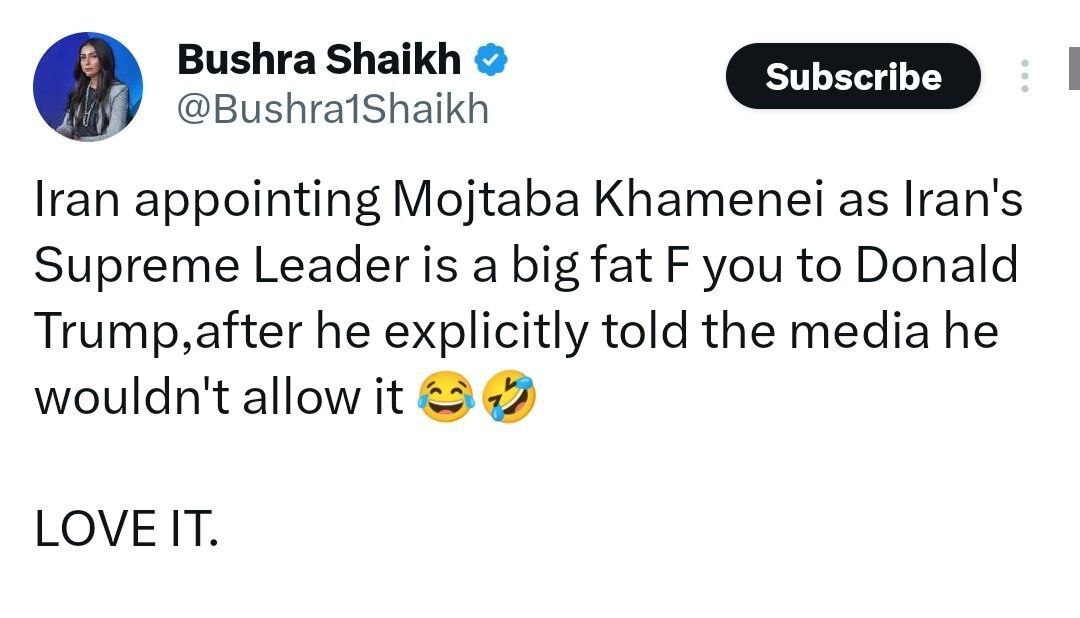 واکنش فعالان فضای مجازی در دنیا به انتخاب آیت الله سیدمجتبی خامنه‌ای به عنوان سومین رهبر ایران