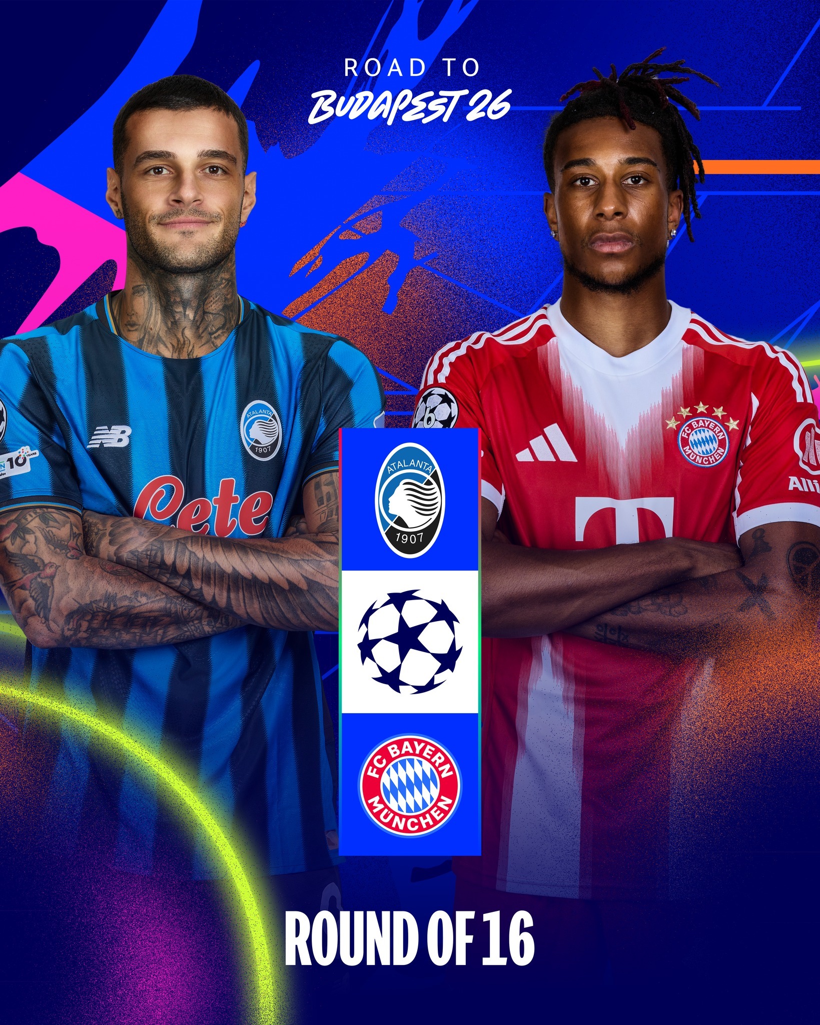 تاریخ و ساعت بازی آتالاتتا و بایرن مونیخ | تقابل توپخانه‌های آلمان و ایتالیا