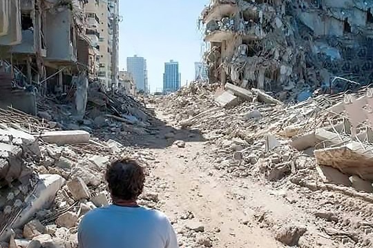 عکس‌هایی از ویرانی گسترده در تل‌آویو (۱۸ اسفند ۱۴۰۴)