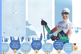 پرواز روی برف به سبک بانوی اسکی‌باز مشهدی