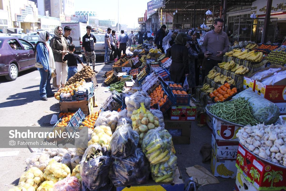 قیمت امروز میوه و تره بار در مشهد (۲۱ اسفند ۱۴۰۴) | عرضه فراوان سیب&zwnj;زمینی، پیاز و میوه در تره بار
