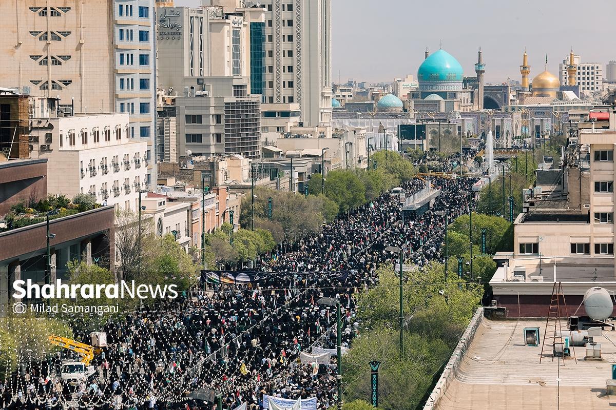 شهردار مشهد: شرکت در راهپیمایی روز جهانی قدس نشانه اقتدار نظام مقدس جمهوری اسلامی و هوشیاری امت واحده اسلامی است